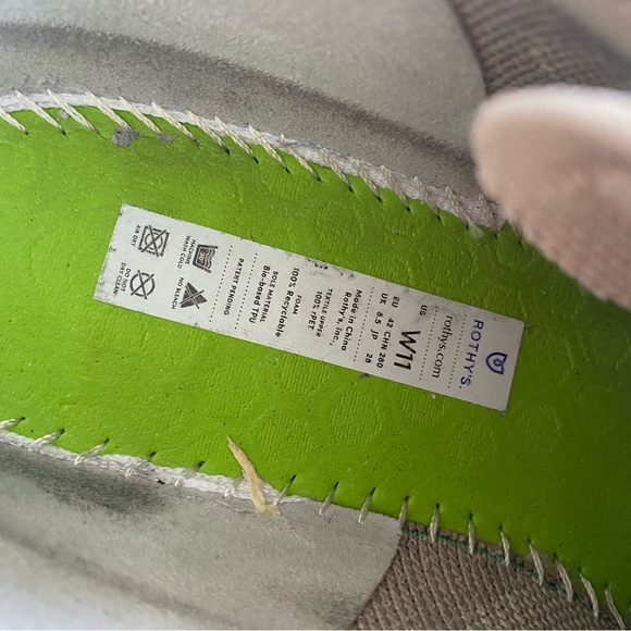 Rothy’s the lace up sneaker in vintage grey size 11 - Picture 10 of 10